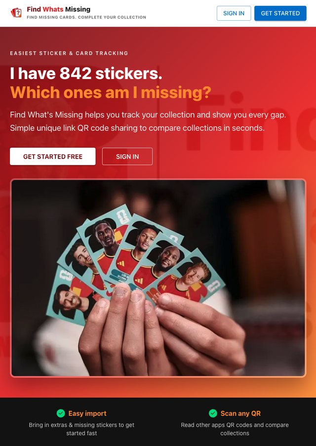 Find What's Missing homepage